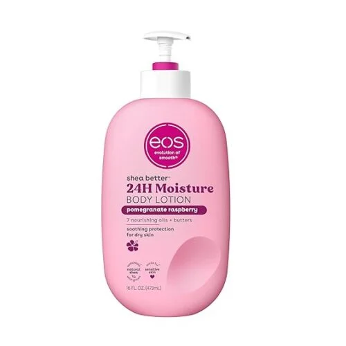 EOS Pomegranate Raspberry Lotion – Shea Better Body Lotion – 473ml pink bottle