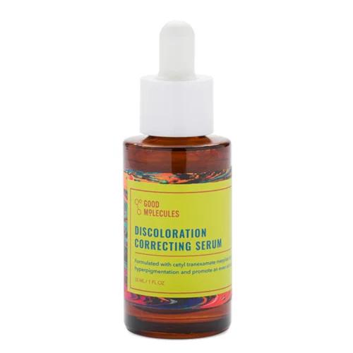Good Molecules Discoloration Correcting Serum (New Version) 30ml Good Molecules Discoloration Serum 30ml – brightening serum to reduce dark spots, fade hyperpigmentation, and even out skin tone. Benin City, Nigeria