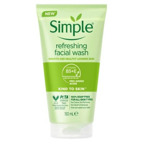 Kind to Skin Refreshing Facial Gel Wash 150ml Simple Refreshing Facial Wash 150ml gel cleanser for sensitive skin in Benin City, Nigeria with no fragrance or harsh chemicals