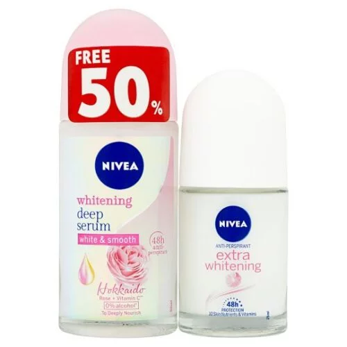Nivea Brightening Deep Rose 50ml + 25ml Nivea Brightening Deep Rose Roll On
