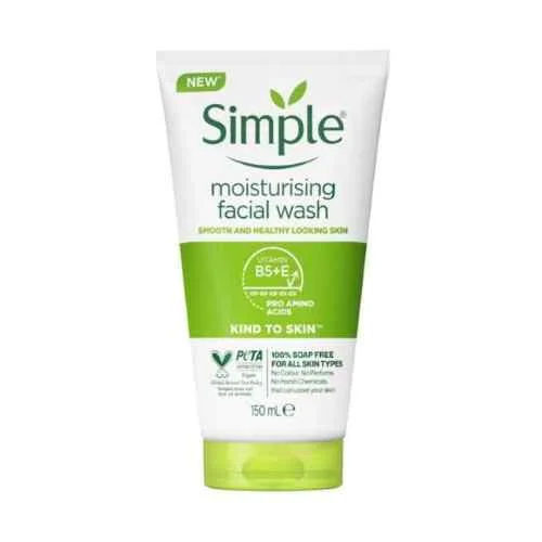 simple-moisturizing-facial-wash-new Simple Moisturising Face Wash 150ml gentle cleanser for soft, hydrated skin in Benin City, Nigeria
