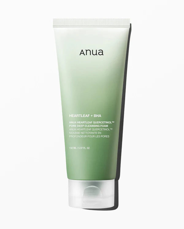 Anua Face Wash in 150ml tube with heartleaf and quercetinol for pore cleansing and oil control in Benin City, Nigeria at ShopTESA Ng