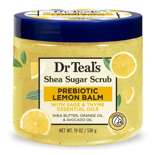 Dr Teal’s Shea Sugar Scrub with Prebiotic Lemon Balm 538g exfoliating body scrub in Benin City, Nigeria
