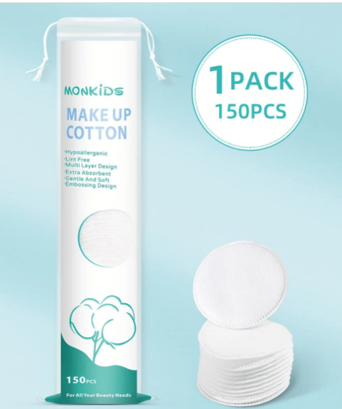 Monkids Makeup Cotton Round Facial Cleansing Pads – 150pcs Monkids Makeup Cotton Round Facial Cleansing Pads – 150pcs by Shoptesa Ng in Benin City